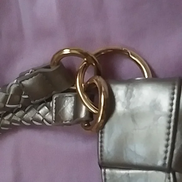 Miche demi base  golden bronze shell leopard shell long crossbody strap+braided - Picture 5 of 16